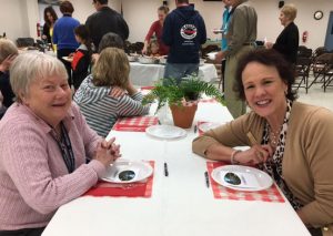 Memorial picnic image with 2 ladies