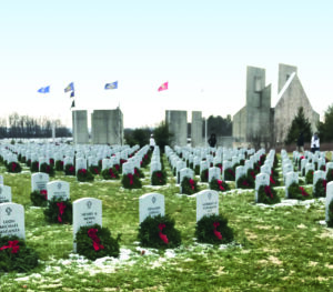 fort indiantown gap decorated with wreaths