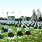 fort indiantown gap decorated with wreaths