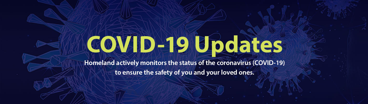 covid-19 updates from homeland at home