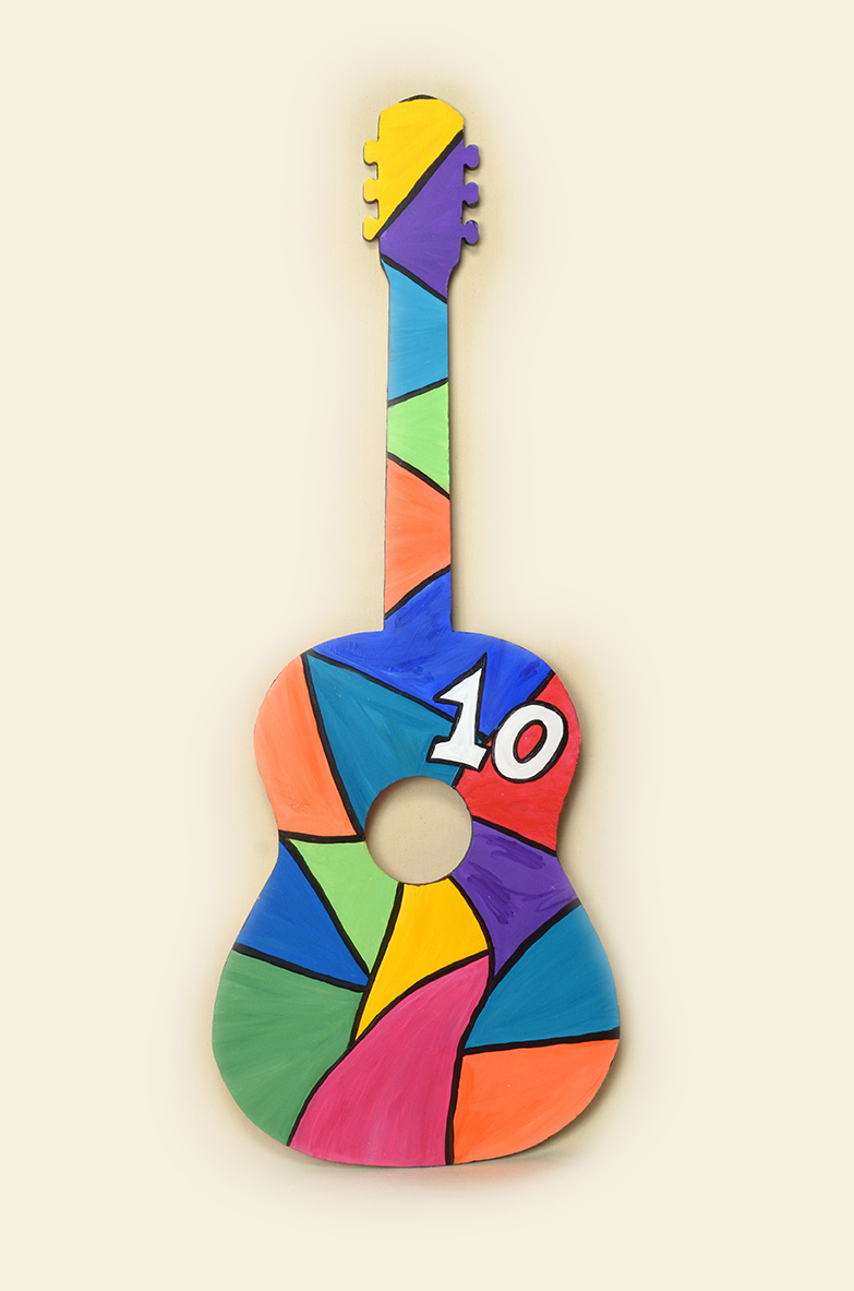 Homeland Hospice 10th Anniversary Guitar