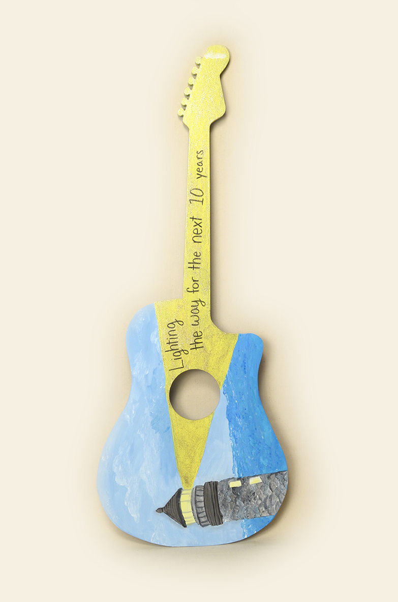 Homeland Hospice 10th Anniversary Guitar