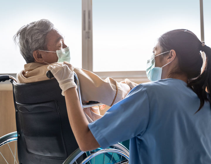elderly patient in end of life care