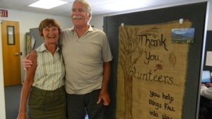 hospice volunteers sherry and andy lank